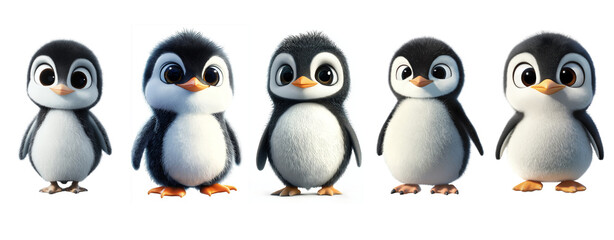 Naklejka premium penguins
