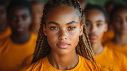 diverse group athletes participates intense training session showcasing teamwork and determination well lit modern gym atmosphere vibrant colors.