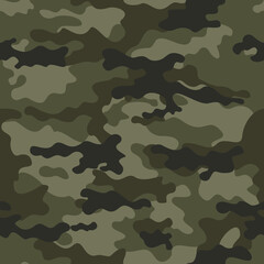 Fototapeta premium khaki pattern camouflage, background repeat, forest print camouflage, hunting design for print