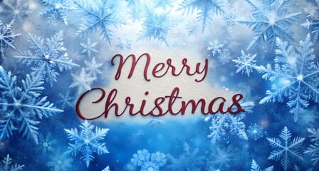 christmas background with snowflakes