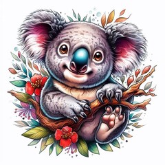 Fototapeta premium Koalabär Tattoo