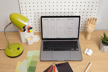 Desktop Setup for Creative Graphic Design Projects