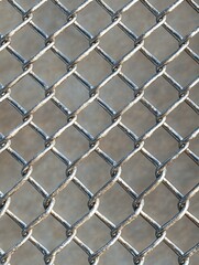 Fototapeta premium Chain Link Fence Close Up