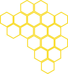 Hexagon Honeycomb Outline