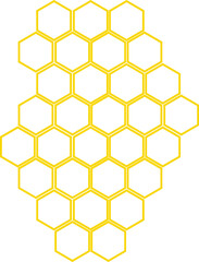 Hexagon Honeycomb Outline