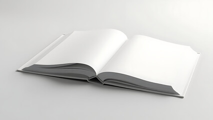 Open soft cover books were designed for mockups to demonstrate their potential use in various marketing and presentation contexts