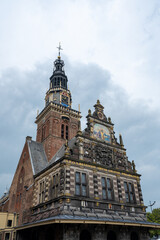 Fototapeta premium Part of the old historical building in the Dutch city of Alkmaar
