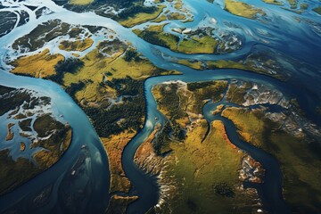 Coastal Marshes from Above