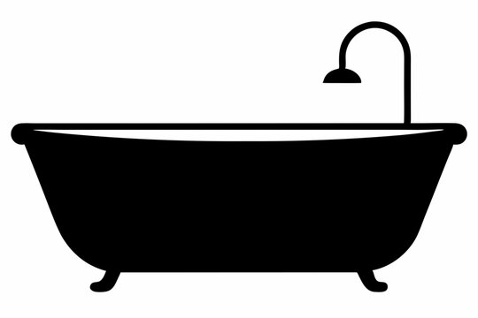 recommend clip art: Bathtub icon, baby bathtub silhouette vector, Shower vector