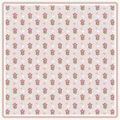 Seamless texture with flowers. Endless floral pattern for hijab scarf design