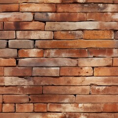 Rustic Brick Wall Abstract