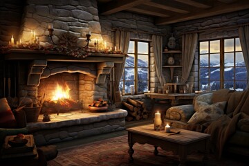 Cozy Winter Fireside Retreats
