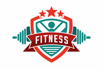 fitness logo on white background