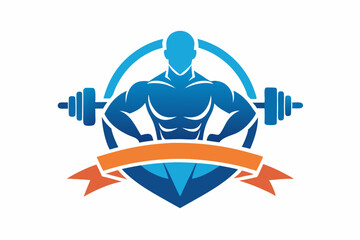 fitness logo on white background
