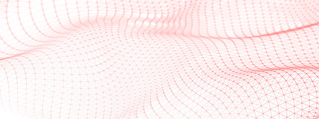Abstract white background with connected dots and lines. Medical background. Background for business presentations. 3D