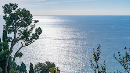 Vue sur la mer de Roquebrune sur Argens 