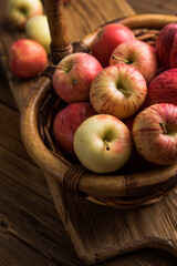 Organic Apples in a Basket