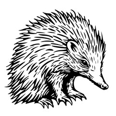 Obraz premium Echidna Vector Logo