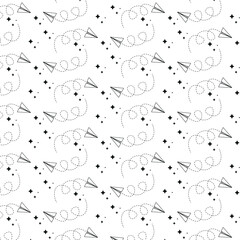 airplane pattern for travel designs