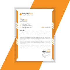 modern Letterhead Template Layout design
