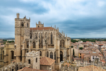 Obraz premium Cathedral of Narbona in Narbonne, Occitanie, France