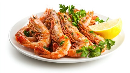 Crispy Fried Prawns with Creamy Sauce for Stock Photography