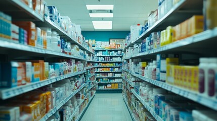 Explore the wide range of health products available in pharmacy aisles