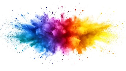 Colorful Graffiti Art Against White Background