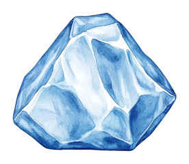 Obraz premium Explore the beauty of a glacial blue crystal formed through nature's artistry transparent background