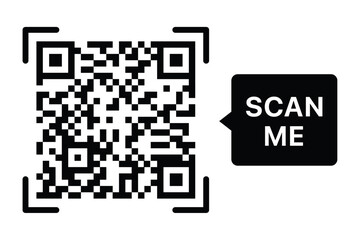 Fototapeta premium Q R Code dummy vector