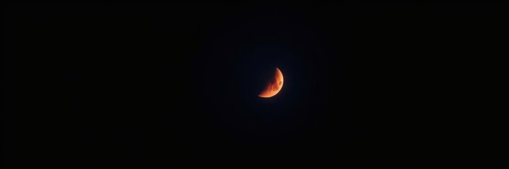 A stunning close-up shot of a red full moon against a dark, starry sky, lunar eclipse, night sky