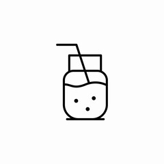 lemonade drink icon sign vector