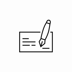 money check cheque icon sign vector