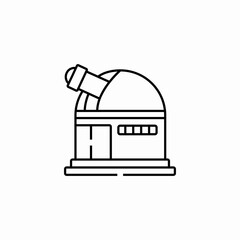 observatory science icon sign vector