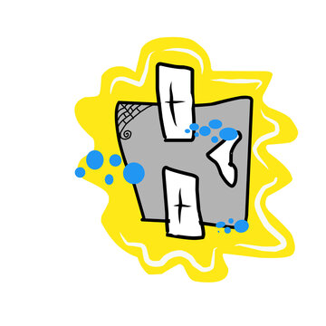 illustration of a symbol monste