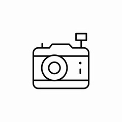 photo camera icon sign vector
