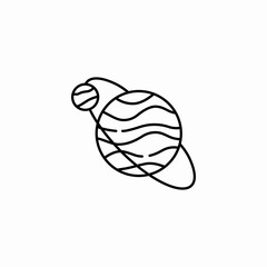planet satellite icon sign vector