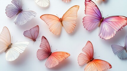 background wallpaper with colourful butterfly