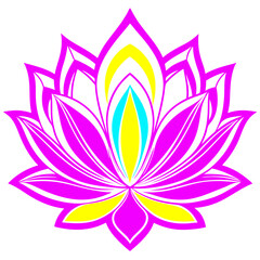 lotus flower vector a clean modern design of a lotus flower Vector Design and illustration