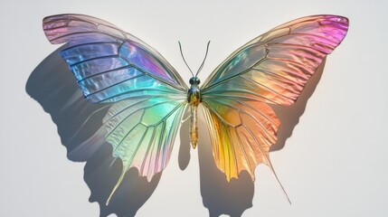colourful butterfly isolated on white