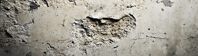 Fototapeta premium Weathered Concrete Wall with Cracked and Flaking Surface