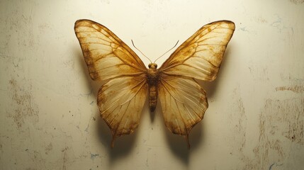 brown butterfly isolated on white