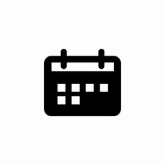 calendar date icon sign vector