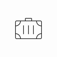 luggage handbag icon sign vector