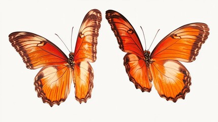 butterflys isolated on white