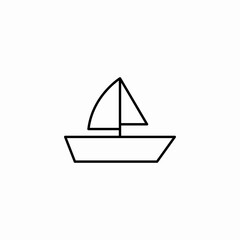sail boat icon sign vector