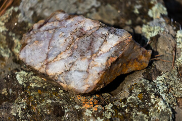 Quartz Rock in Colorado, Gemstone, Rocks, Natural
