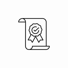 award certificate icon sign vector