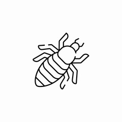 bug insect icon sign vector