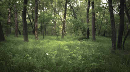 Obraz premium forest in the morning